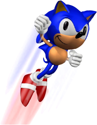Sonic 30 - Sonic 3d Blast Sonic (410x525), Png Download