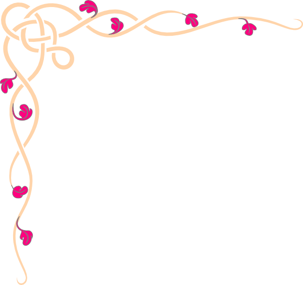 Scroll Wedding Clip Art At Clker - Simple Paper Borders Designs (600x565), Png Download