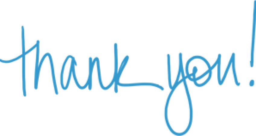 Best Of Luck, Pam - Thank You Transparent Background (848x450), Png Download