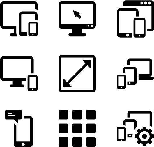 Responsive Web - Home Appliances Vector Png (600x564), Png Download