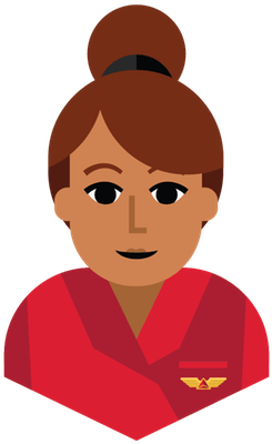 Everything I Love About Being A Flight Attendant Mom - Flight Attendant Png (408x408), Png Download