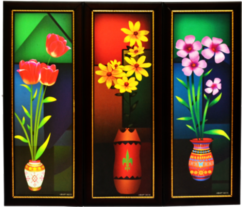 Handicraft With Flower Stand Scenery Gift Set With - Inch (500x500), Png Download