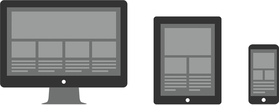 Responsive - Web Design (907x343), Png Download