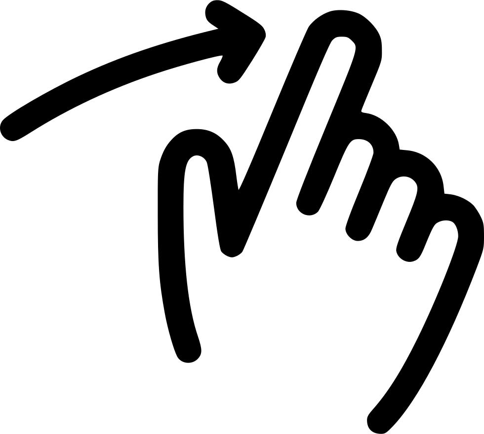 Png File - Finger Slide Right Png (980x880), Png Download