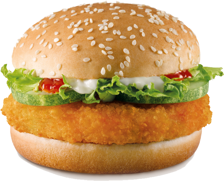 Veggie Crunch Burger - Mcdonald Veggie Crunch Burger (868x725), Png Download