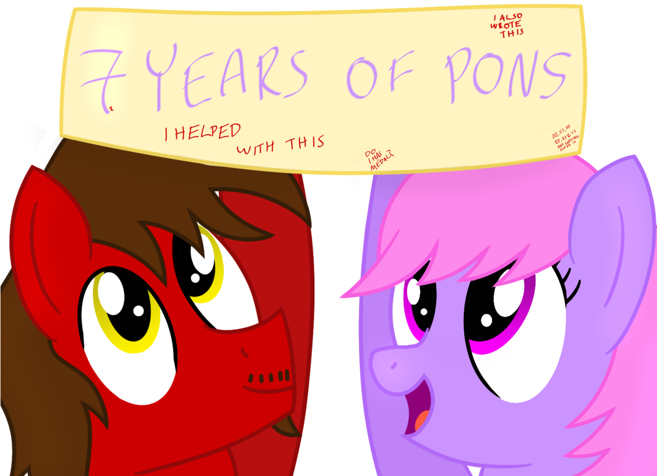 Toyminator900, Banner, Duo, Happy Birthday Mlp - Library (1280x960), Png Download