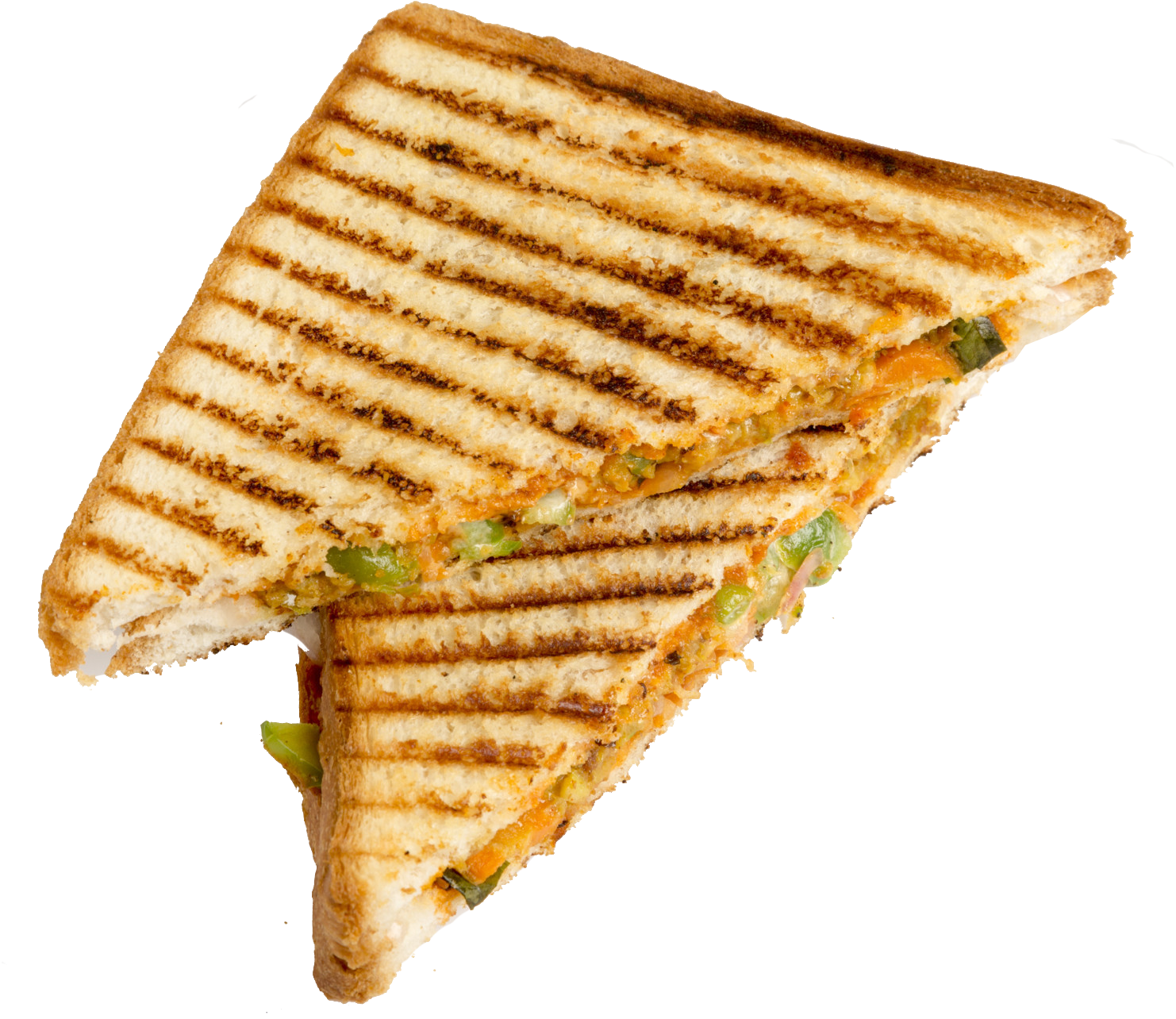 Grill Veg Sandwich - Vegetable Sandwich (2160x1440), Png Download