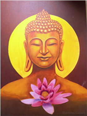 Lotus Buddha - Gautama Buddha (500x375), Png Download