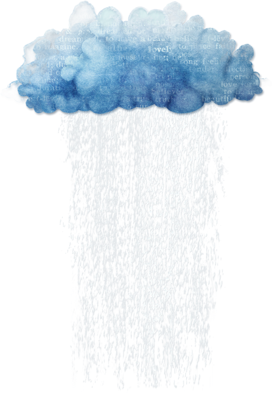 Rainstorm Яндекс - Фотки - Clouds Watercolor (541x800), Png Download