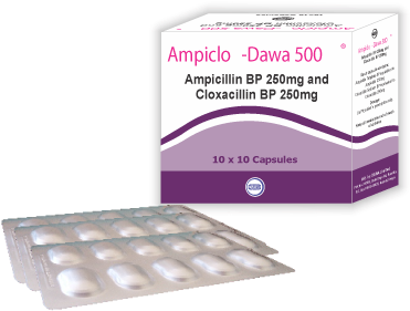 Ampiclo-dawa 500 Capsules - Dawa Pharmaceuticals (387x387), Png Download