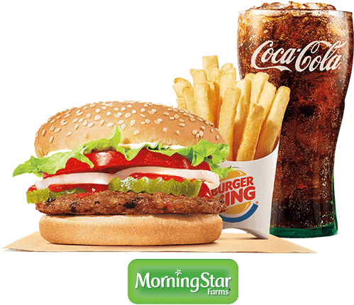 Morningstar Veggie Burger Meal (500x540), Png Download
