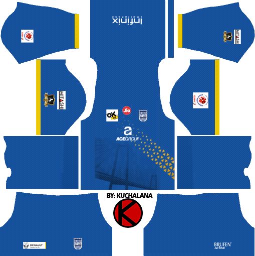 Mumbai City Fc - Kit Italy Dream League Soccer 2018 (509x510), Png Download