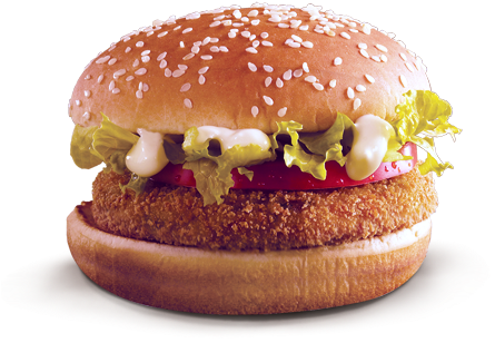 Hc American Chicken - Mcdonald's Old Burgers Png (444x507), Png Download