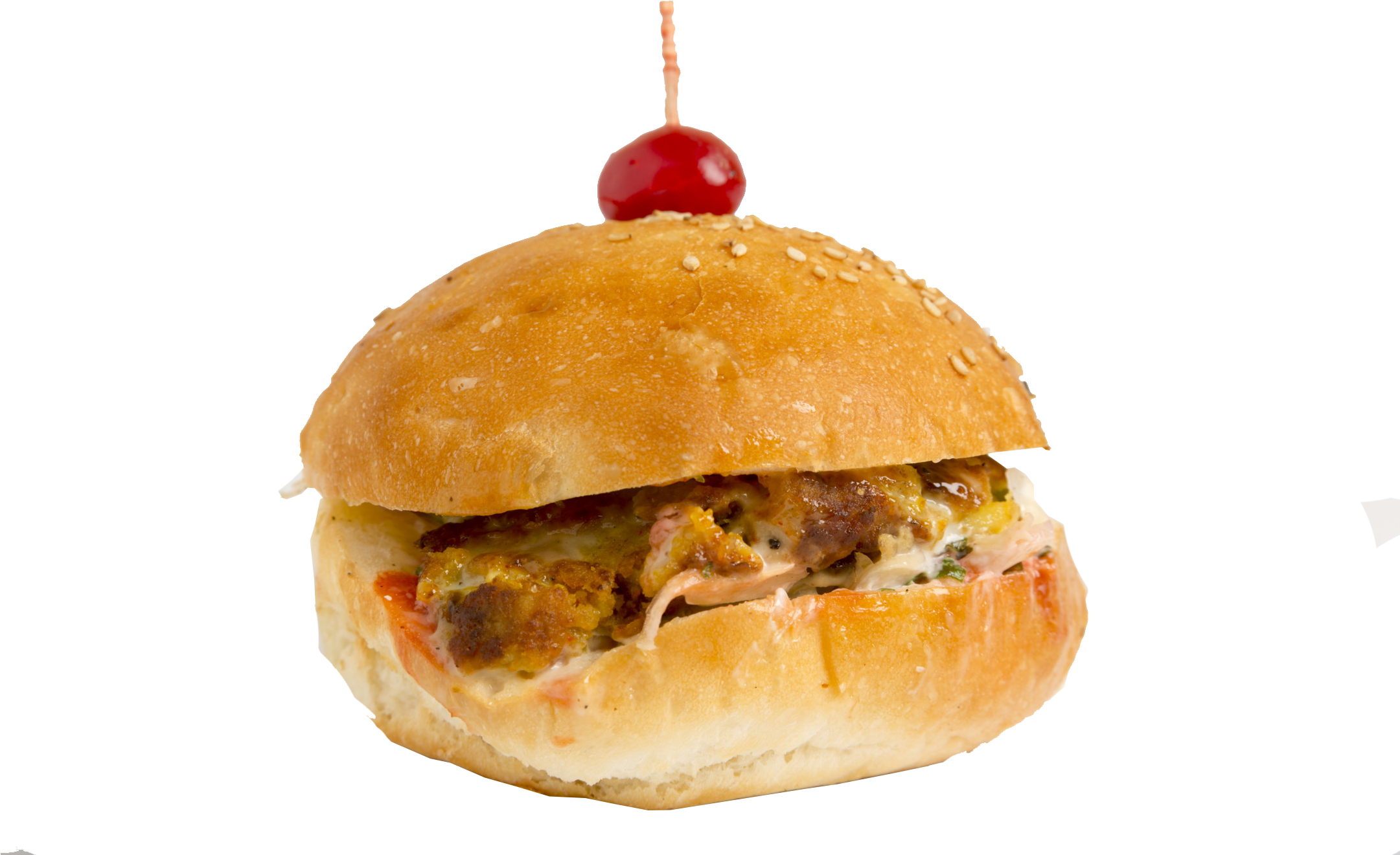 Veg Burger - Chicken Sandwich (2160x1440), Png Download