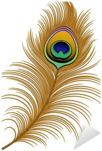 Peacock Feather Vector Png (400x400), Png Download