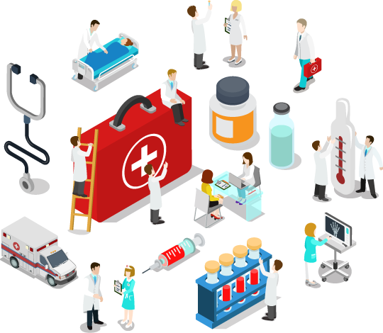 Siaga Raya Hospital (540x470), Png Download