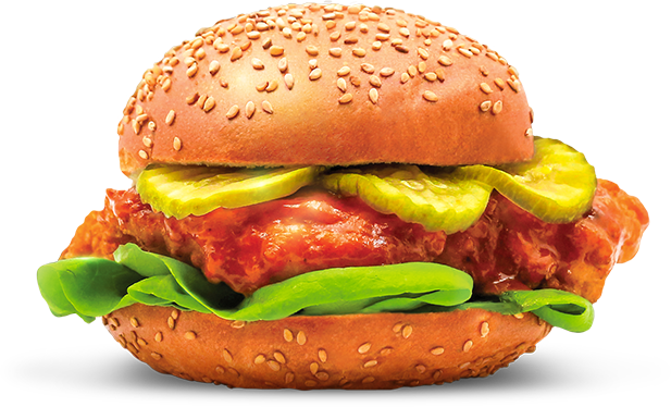 Brome Modern Eatery Nashville Hot Special Burger - Brome Court (617x374), Png Download