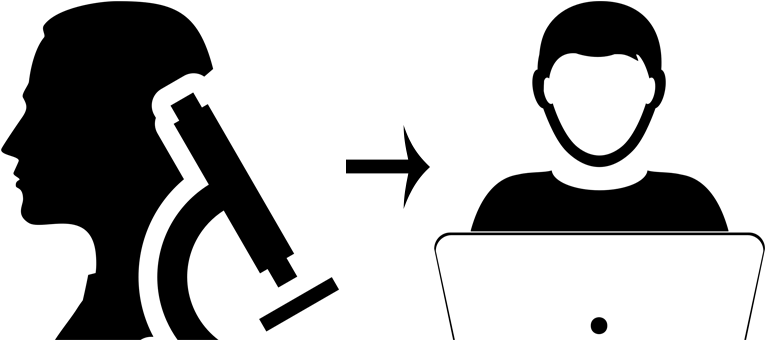 Shahin Career - Scientist Silhouette (792x401), Png Download