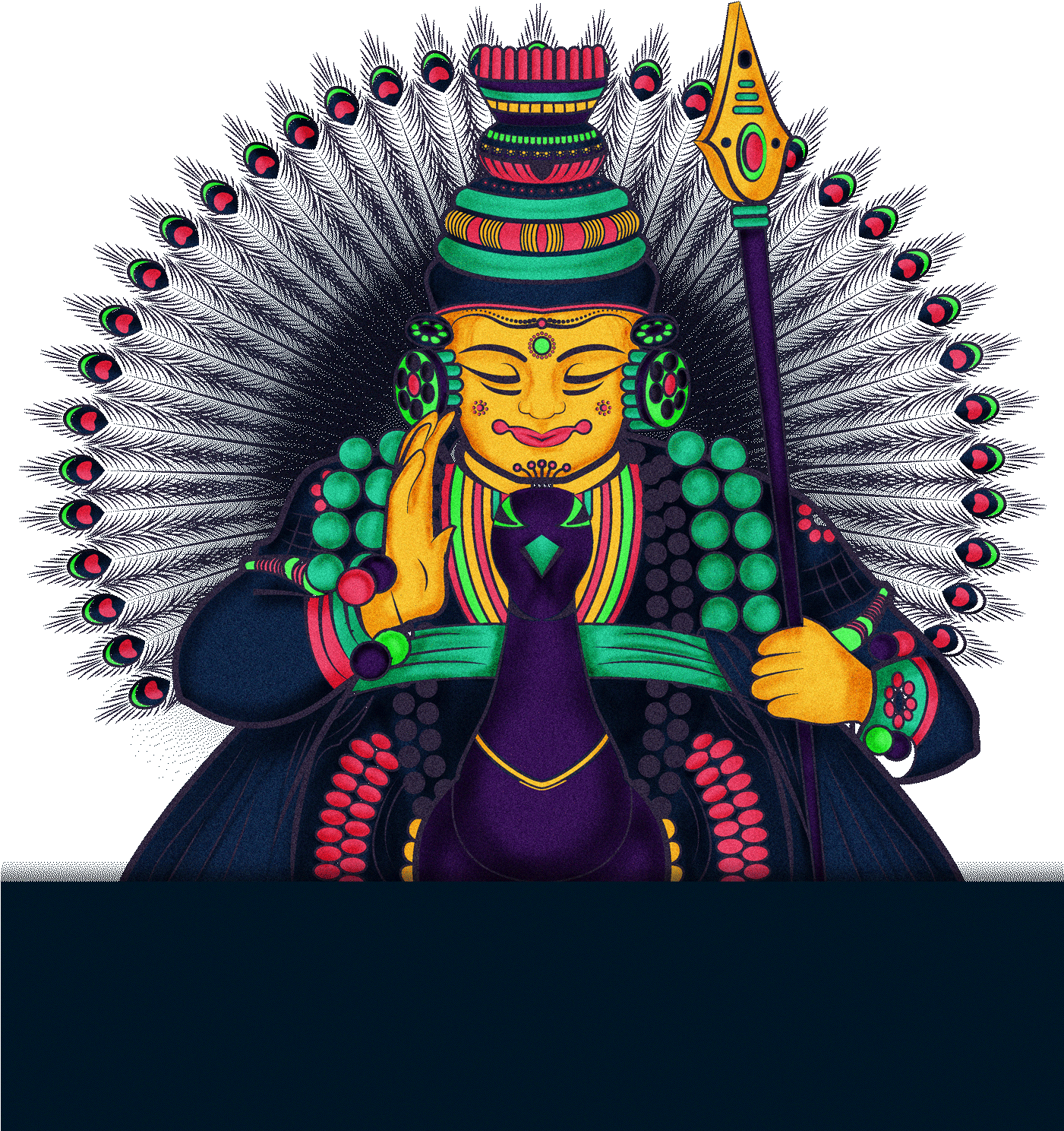 And Is Primarily Performed In Lord Subrahmanya Temples - 25th Wedding Anniversary Clip Art (1400x1635), Png Download