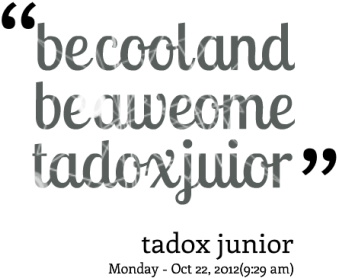 Cool Boy With Quotes By James Klocko - Quotes For Cool Boy (380x339), Png Download