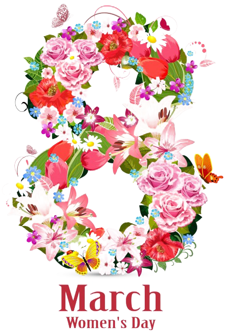 8 March Png Background - 8 March Women's Day (560x780), Png Download