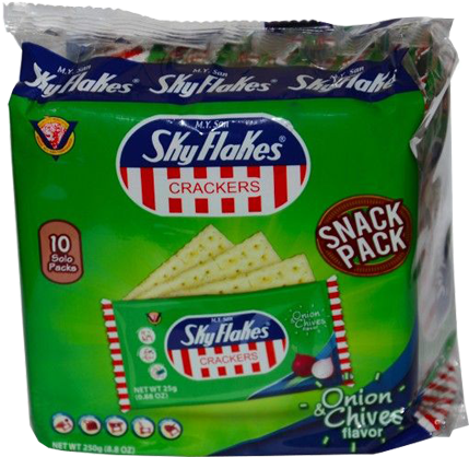 Sky Flakes Crackers On - Sky Flakes Crackers (garlic) - M.y. San (600x600), Png Download