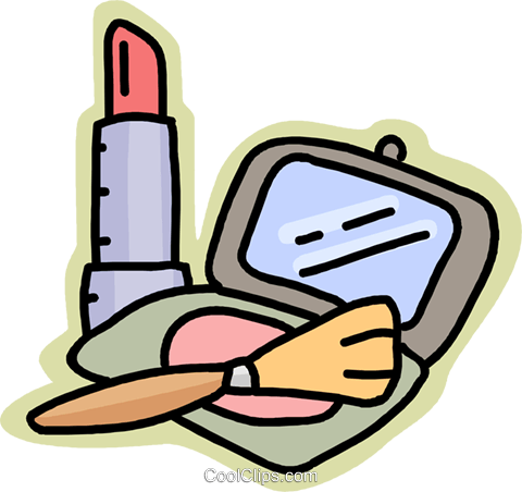 Makeup Items Royalty Free Vector Clip Art Illustration - Itens De Maquiagem Png (480x452), Png Download
