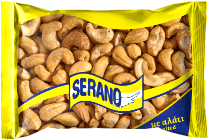 Serano Cashew Nuts 140gr - Pillow (436x477), Png Download