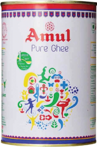 Amul Pure Ghee 1ltr (500x500), Png Download