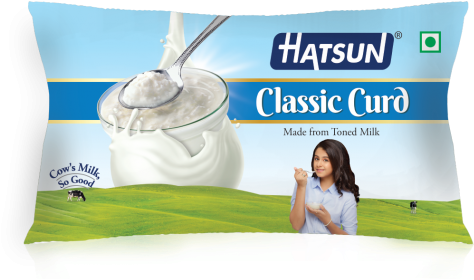 Hatsun Curd 180gm Pouch - Arokya Curd (649x365), Png Download