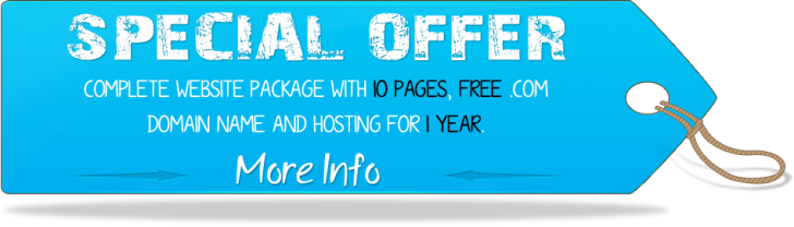 Website Design Special Offers - Web Design Special Offer (728x208), Png Download