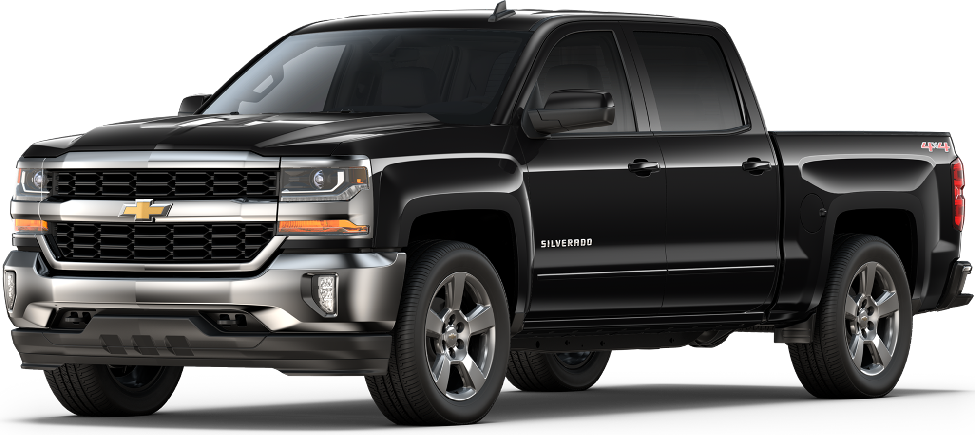 2018 Chevy Silverado - Chevy Silverado 2017 Black (600x259), Png Download