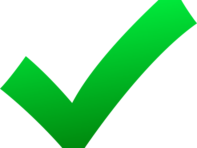 Green Tick Clipart Wrong Cross Right (640x480), Png Download