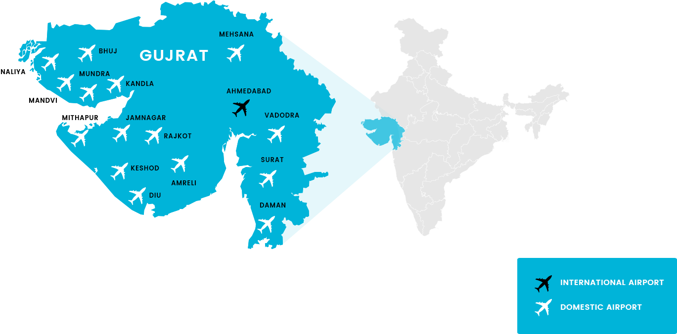 Highlights - Gujarat Map Outline Hd (1600x1073), Png Download