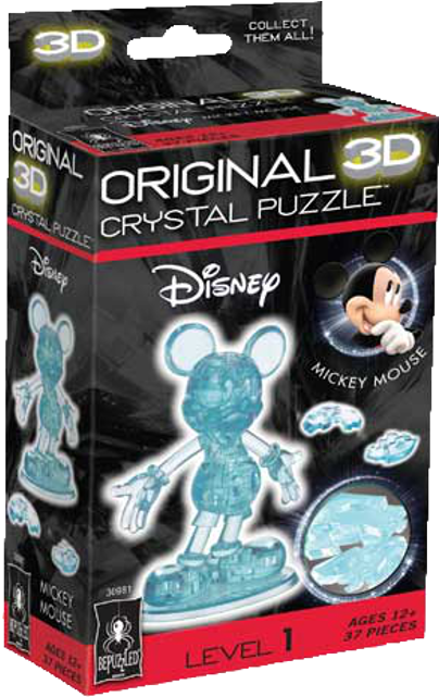 3d Mickey Mouse Crystal Puzzle - 3d Crystal Puzzle Disney Mickey Mouse (640x640), Png Download