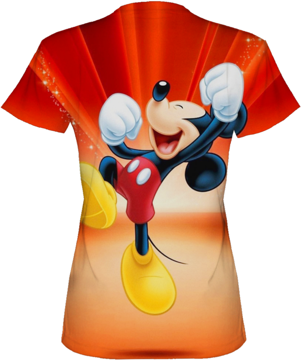 Anime Mickey Mouse 3d T-shirt - Mickey Mouse Desktop Backgrounds (760x759), Png Download