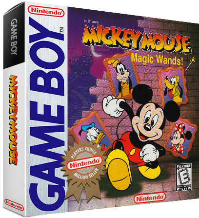 Front Mickey Mouse - Game Boy T2 Box (417x461), Png Download
