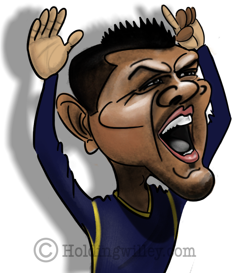 Cricket Clipart Ipl - Cricketers Caricature Ipl Png (745x916), Png Download