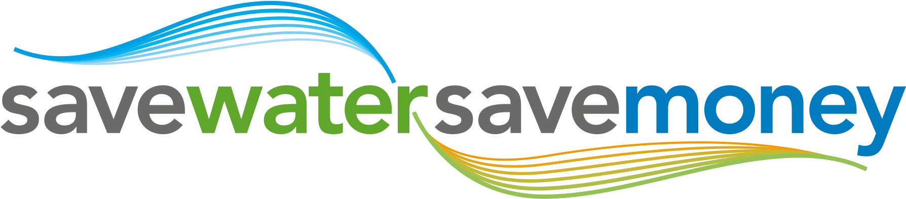 Save Water Save Money - Save Water Save Money Logo (1805x422), Png Download