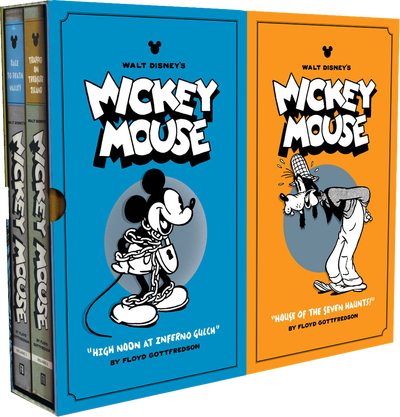 Walt Disney's Mickey Mouse Vol - Walt Disney's Mickey Mouse Vols. 11 & 12 Gift Box (400x417), Png Download