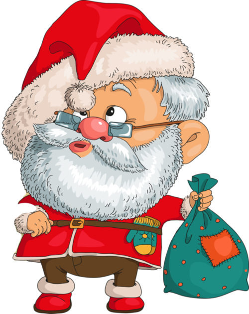 Tubes Christmas / Father Christmas - Père Noel Clipart (500x630), Png Download