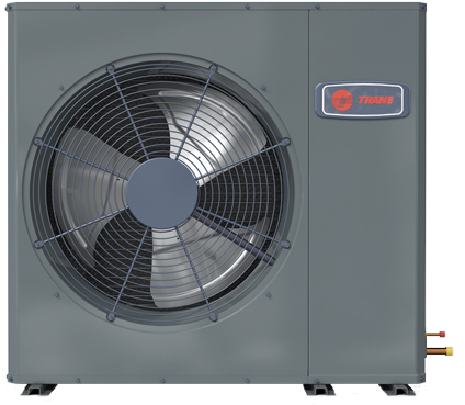 Xr16 Low Profile Air Conditioners Lg - Trane Xr16 Low Profile (430x534), Png Download
