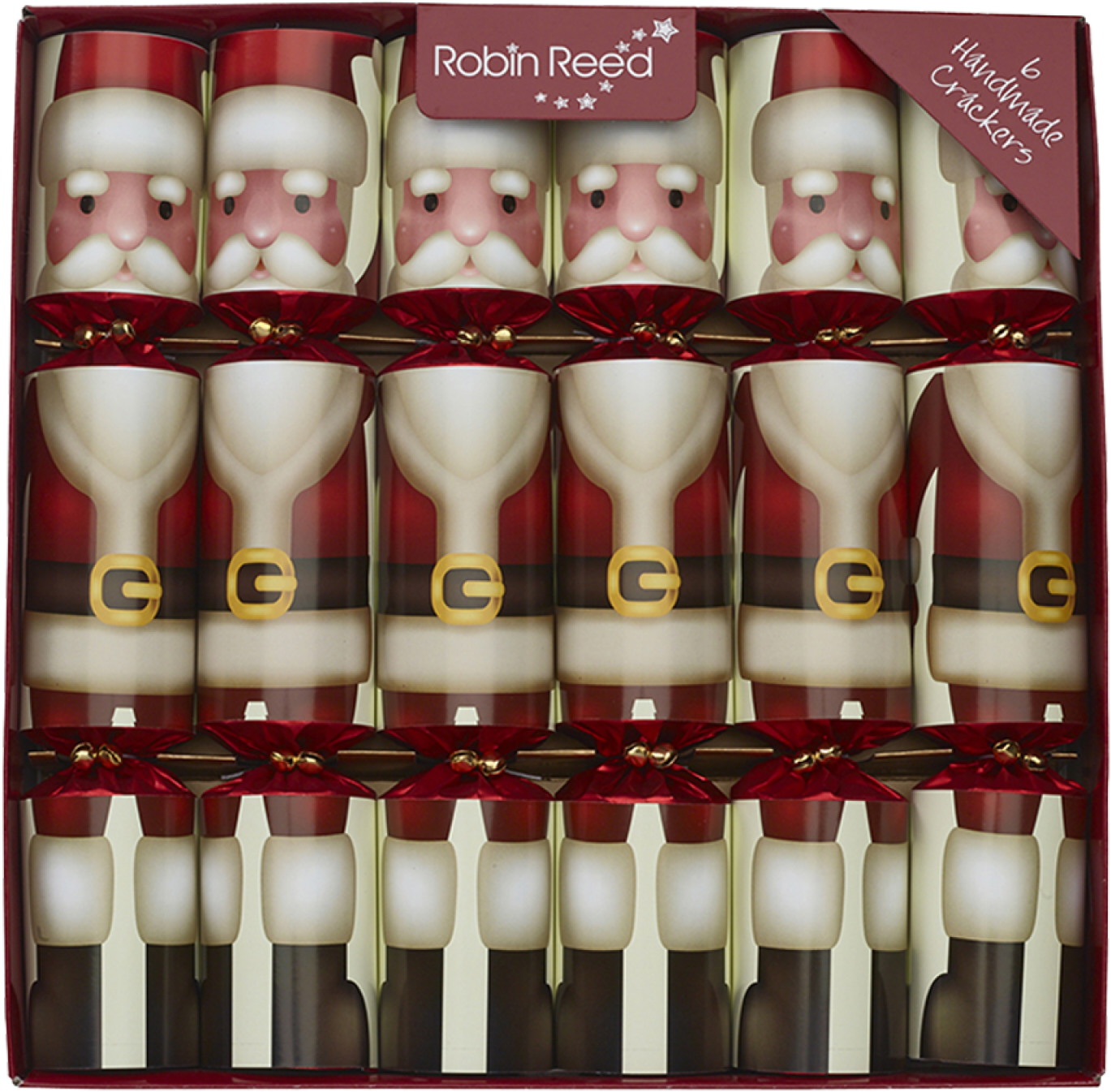 Robin Reed Box Of 12 Father Christmas Christmas Crackers (1600x1600), Png Download
