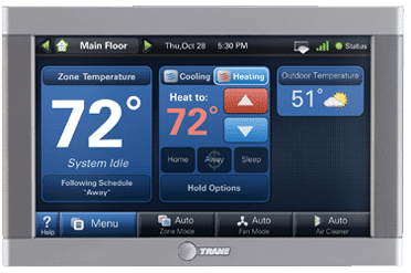Trane Smart Thermostat - Trane Comfortlink Ii Thermostat (380x440), Png Download