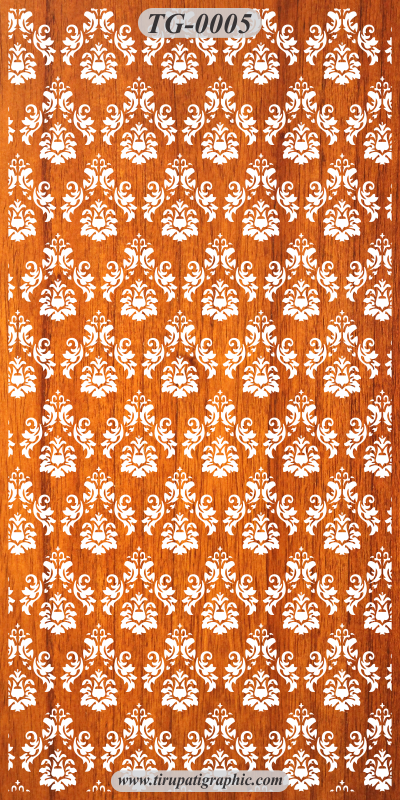 Jaali Designs - Brown Damask (400x800), Png Download