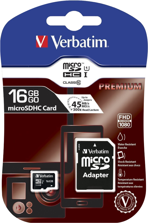 Verbatim Sd Card 16 (900x900), Png Download