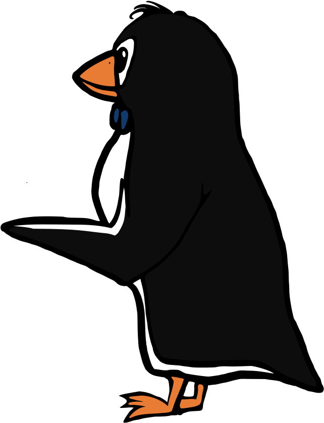 How To Set Use Pointing Penguin Clipart (741x900), Png Download
