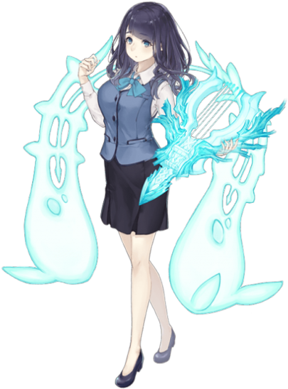 Portrait Little Mermaid Alternative Sinoalice Wiki - Sinoalice Mermaid Alternative (500x594), Png Download