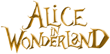 Alice In Wonderland Gold Logo - Funko (400x400), Png Download