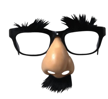 Fake Moustache Png Picture - Glasses Nose Moustache Disguise (400x352), Png Download